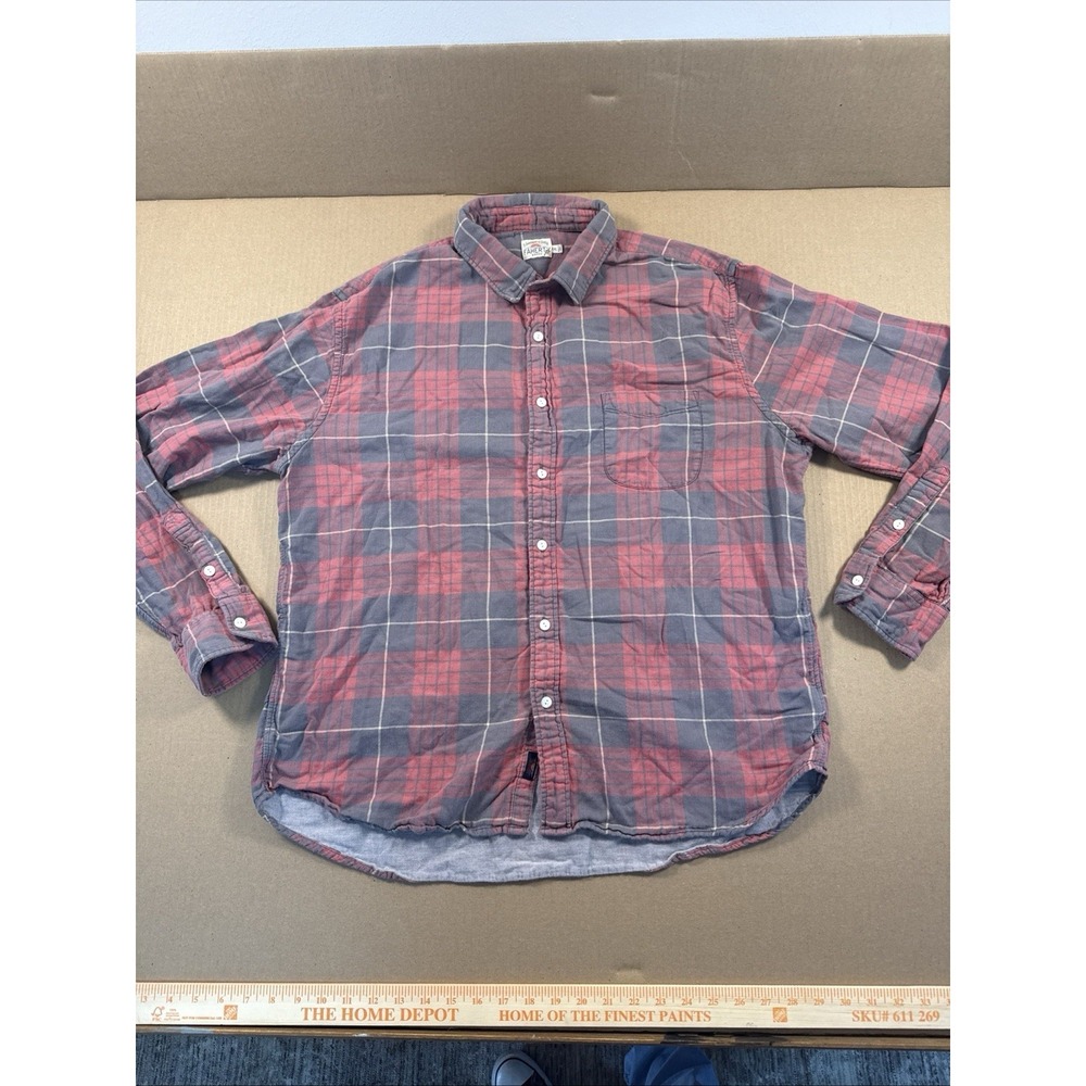 Faherty‎ Brand Men's Plaid Flannel Long Sleeve Button Up Shirt XXL